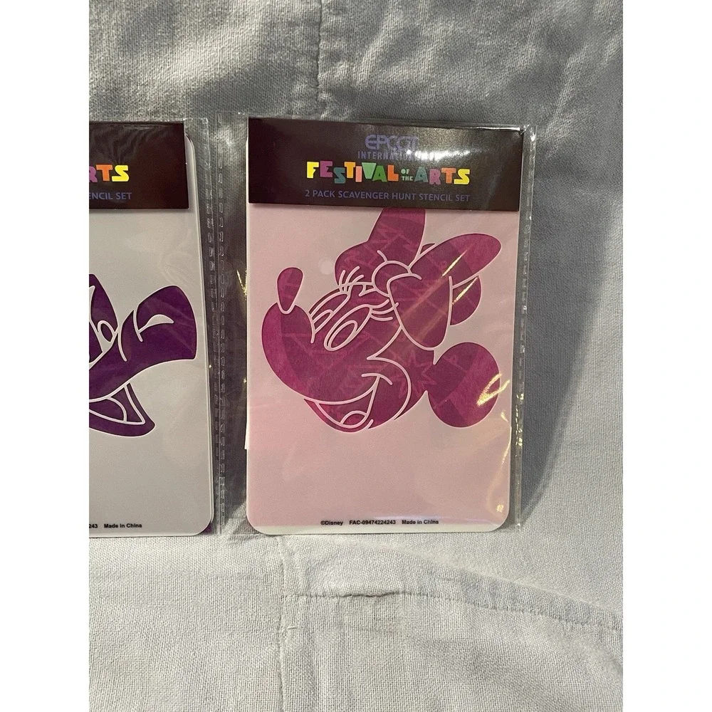NEW‎ Set of 3 2025 EPCOT Festival of the Arts Scavenger Hunt Stencil Prizes